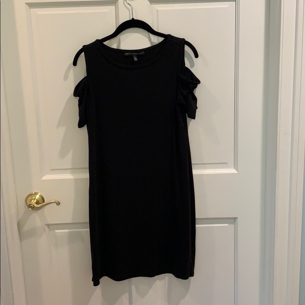 White House Black Market Cold Shoulder knit dress